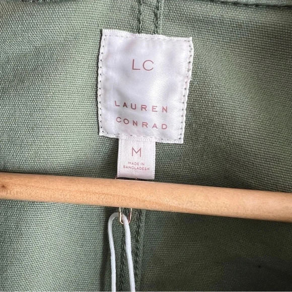 LC Lauren Conrad Tie Waist Utility Jacket Size Medium - Picture 5 of 11